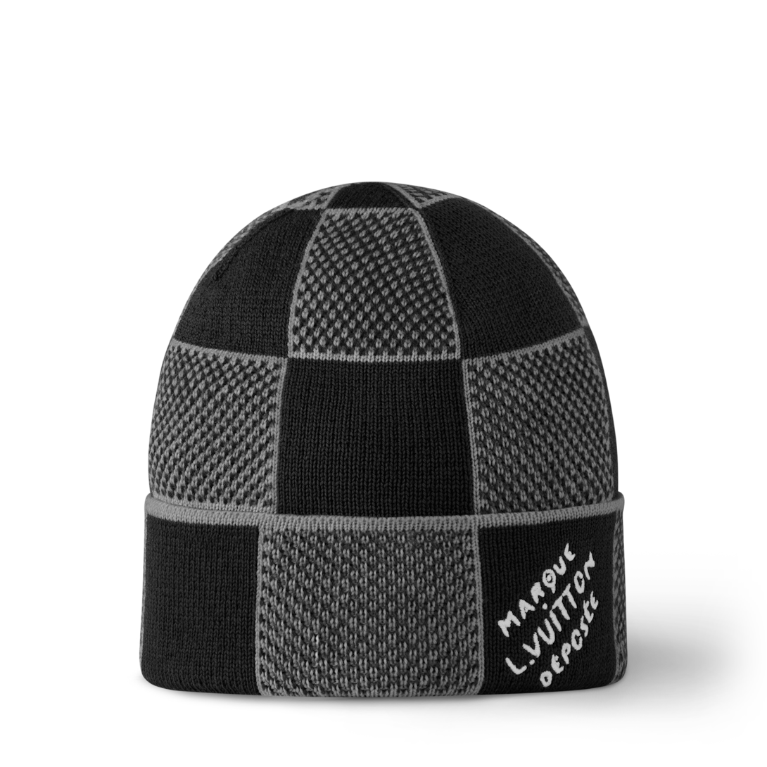 LOUIS VUITTON グレー チェック柄 ニット帽 Damier Heritage Beanie S00 - Accessories | LOUIS VUITTON